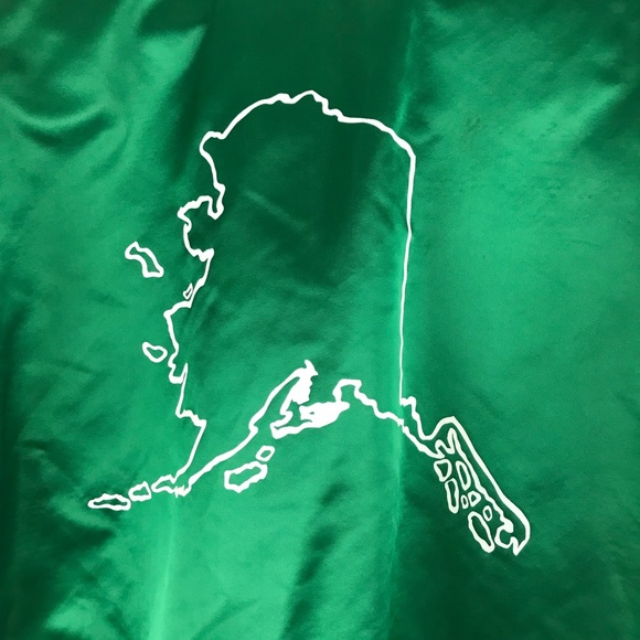 Vintage 1980s RARE Alaska Miners Satin Bomber Jacket - Picture 6 of 7